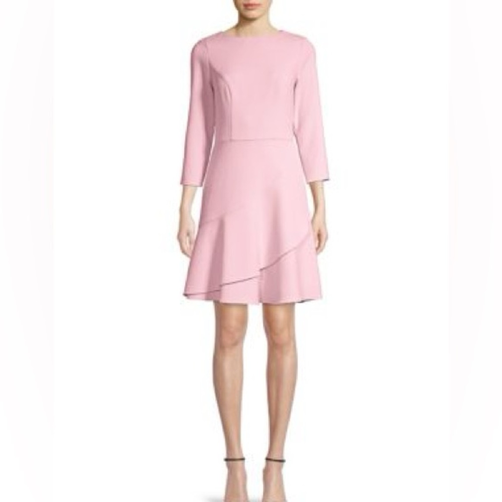 Shoshanna Tasha Ruffle Dress in Aurora Pink Size 2